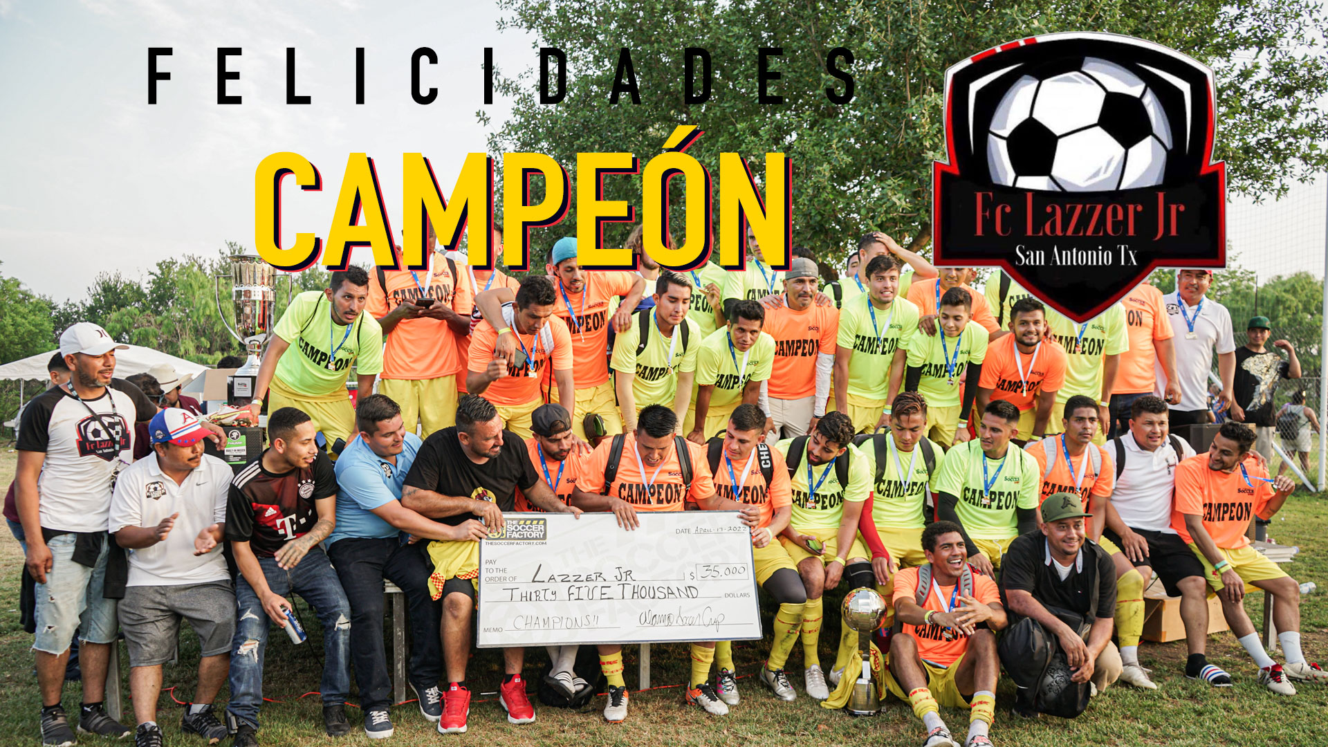 Alamo Soccer Cup 2022 - Campeón Lazzer F.C.